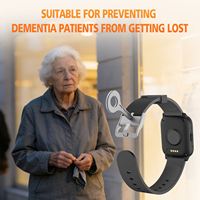 Montre connectée 4G pour personnes âgées avec GPS, SOS, détection de chute, bracelet en gel de silice, charge magnétique