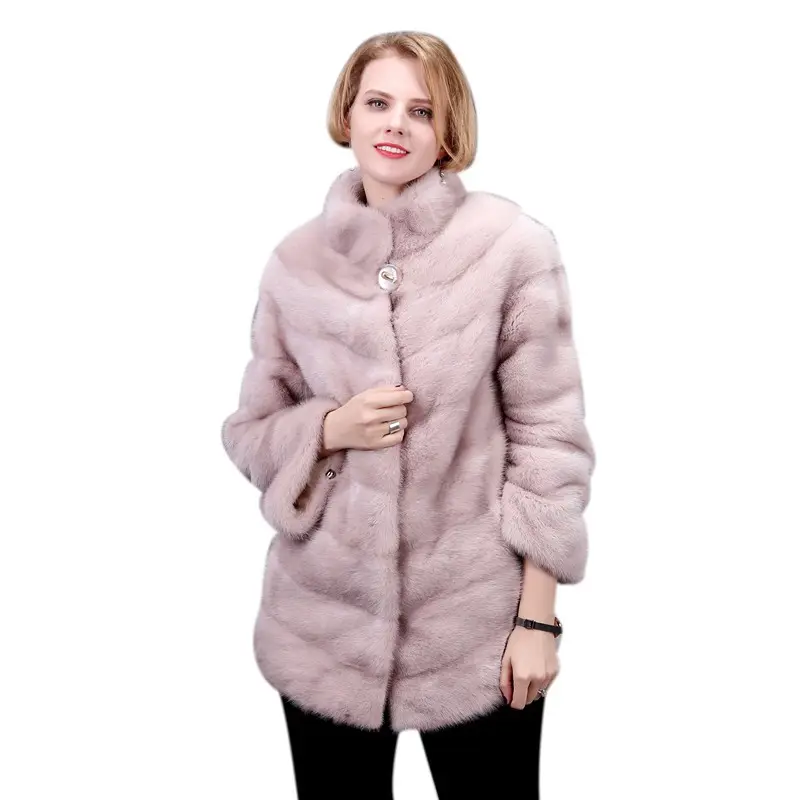 Windbreaker winter fur jackets and coats for ladies women