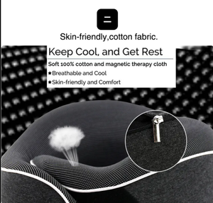 Almohada de viaje portátil con espuma de memoria ajustable de 360 grados, masajeador de hombros con soporte de cuello de avión mejorado - Product Image 4