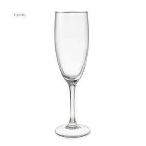 शादी के लिए 6 शैम्पेन बांसुरी ग्लास क्रिस्टल शैम्पेन ग्लास का सेट
