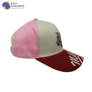 Nouveau jeune fantaisie sergé fermeture en plastique visière courte 6 panneaux photo impression rouge basse couronne snapback casquette chapeau pour enfants - Product Image 2