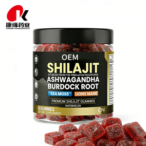 Bitkisel Formül GMP ISO9001 HELAL KOŞER Şilajit Aşvaganda Dulavratotu Deniz Yosunu Aslan Yelesi Jelibonları - Product Image 1