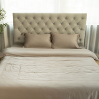 Vente flash - Drap-housse de luxe, sensation de fraîcheur, couleurs unies, protège-matelas, drap-housse pour lit king size