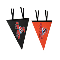 Drapeau triangulaire personnalisé en sublimation en gros, bannière, fanion, haute qualité, promotionnel, fait à la main, polyester, imperméable, durable