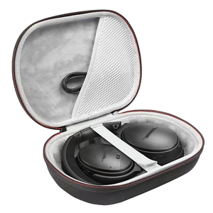 Hard Shell Travel Case for <strong>Bose</strong> <strong>QC35</strong> II / <strong>QC35</strong> / QC25 / QC15 - Black Protective Storage Bag for Wireless Headphones - Product Image 1