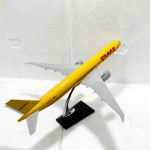 โมเดลเครื่องบินเรซิ่น Boeing <span class=keywords><strong>B777</strong></span> ขนาด 47 ซม. สเกล 1/157 ของ DHL พร้อมปีกคงที่และฐานตั้งโชว์ - Product Image 4