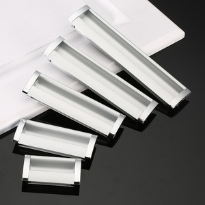 Modern Aluminum Alloy <b>Drawer</b> Handles Bar Shape Recessed <b>Sliding</b> Door Embedded Furniture Hardware Durable Design - Product Image 5
