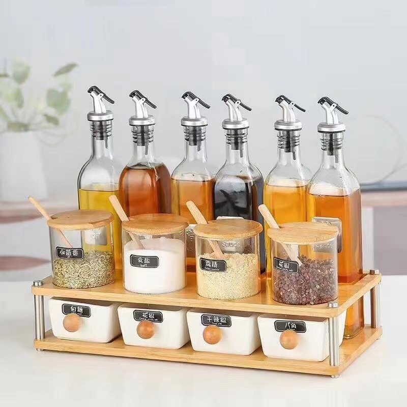 150 ml 300 ml 500 ml Leak-proof Glass Oiler Transparent Glass Bottles For Olive Oil With Stopper