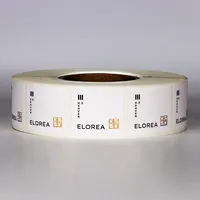 Étiquettes autocollantes holographiques personnalisées, imperméables, à forte adhérence, autocollantes, pour l'emballage des articles de première nécessité