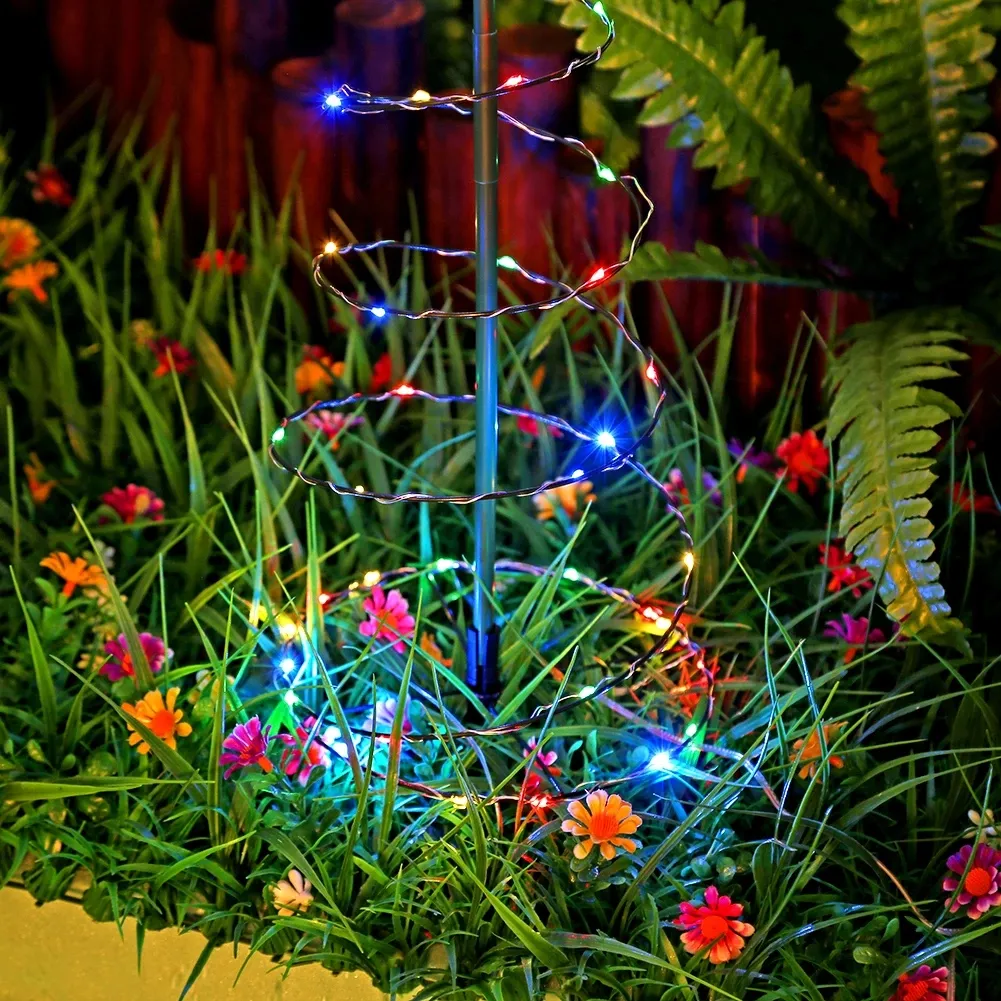 Holiday lighting KINGYI Christmas spiral tree RGB color change led light party New Year Easter atmosphere light