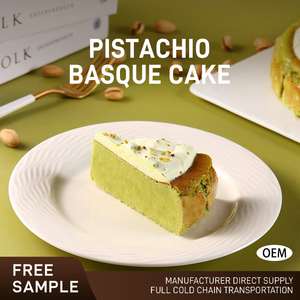 Pastel <span class=keywords><strong>de</strong></span> Mousse <span class=keywords><strong>de</strong></span> Pistacho Vasco Congelado Listo para Comer, 8 Pulgadas, 850g, Redondo, Bajo en Grasa, en Caja - Product Image 5