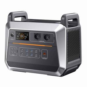 เครื่องกำเนิดไฟฟ้าพลังงานแสงอาทิตย์แบบพกพา 2400W สำหรับใช้งานกลางแจ้ง AC 100V/220V พร้อมแบตเตอรี่ลิเธียมสำรองพลังงาน สำหรับแล็ปท็อปและการตั้งแคมป์ - Product Image 1