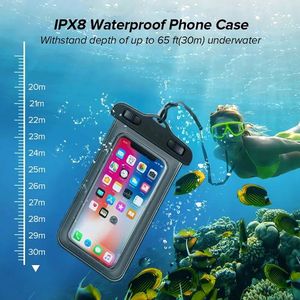 Funda Impermeable para Teléfono de PVC, Bolsa Impermeable para Teléfono, Funda Sumergible para Teléfono Celular para Viajes, Natación, Playa - Product Image 4