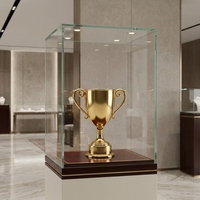 Verre plat épais stratifié de sécurité avec revêtement AR pour escaliers de musée et vitrine à trophées