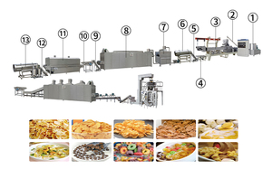 Thương mại hoàn toàn tự động ăn sáng ngũ cốc Ngô mảnh máy móc chế biến điều kiện mới Dây chuyền sản xuất - Product Image 5