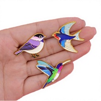 Individuelle Cartoon-Abzeichen: Tier-Papagei-Emaille-Pins, Vogel-Broschen, Revers- und Rucksack-Anstecker