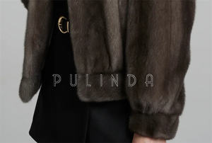 Cappotto in <span class=keywords><strong>Visone</strong></span> Blue Iris Ranch con Colletto Rovesciato, Giacca Elegante Casual da Donna in <span class=keywords><strong>Visone</strong></span> <span class=keywords><strong>Blu</strong></span>, Maniche a Lanterna, Spesso e Caldo per l'Inverno - Product Image 5