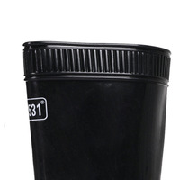 Chaussures de pêche en plastique PVC, semelle oxford de couleur noire, bottes de lavage de voiture, bottes de pluie imperméables pour jardin agricole