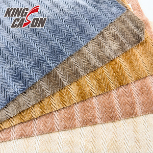 Kingcason Nhà Máy Bán Buôn 100% <span class=keywords><strong>Polyester</strong></span> Thoải Mái Ấm Tái Chế Đồng Bằng Jacquard Flannel Lông Cừu Vải Cho Hàng May Mặc Giường Lót - Product Image 1