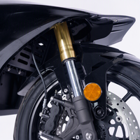 Electric Sportbike 3000W 72V Mid Drive Chain ABS Dual Disc Racing Motorcycle for Adults Gold Fork