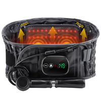 Ceinture de décompression dorsale gonflable Eveekon 3-en-1 avec fonction de chauffage par lumière rouge et massage, dispositif de traction lombaire