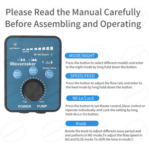 Jebao Sw Fish Tank Wave Maker Verstelbare <span class=keywords><strong>Aquarium</strong></span> Propeller Pomp Met Magnetische Zuigbasis - Product Image 4