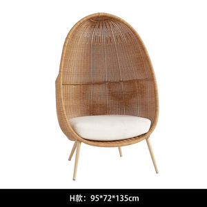 Outdoor <b>Hanging</b> Chairs PE Round Rattan Chair for Home and Patio - Product Image 3