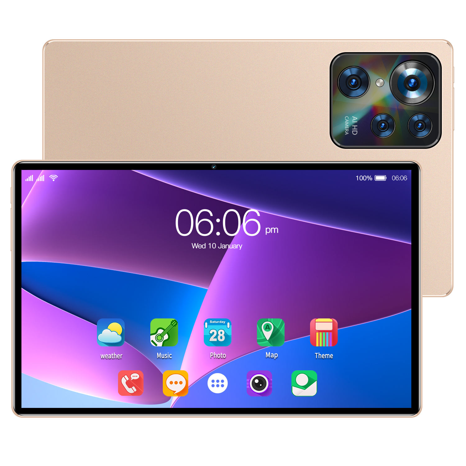 Gisentec 2025 PAD 8 MAX Tablet - 10.1 Inch, 12GB RAM, 512GB Storage