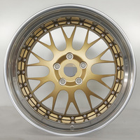 Jantes de luxe personnalisées forgées en deux parties, en alliage d'aluminium poli, 18-24 pouces, 5x112/5x114.3/5x120 PCD, 20 mm ET, nouvelles jantes haute performance