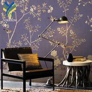 Papel Tapiz Mural Personalizado con Diseño de Flores y Aves, Resistente a la Humedad, Antiestático, para Decoración de Paredes Interiores, Impermeable - Product Image 2