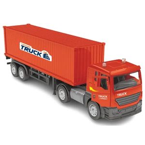 Voiture conteneur en alliage, transport logistique express, type de van jouet, modèle de voiture de fret avec porte sonore et lumineuse - Product Image 3