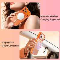 Coque de téléphone transparente antichoc magnétique en gros avec airbags aux 4 coins et dos anti-jaunissement pour iPhone 14 15 16 17 18 Pro/Pro Max