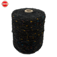 Chrysanthemum Brushed Yarn Space-Dyed Wool Blend for Knitting Fancy Thicker Linen Wool Yarn