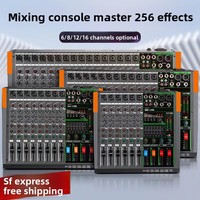 Console de mixage 8/12 canaux avec double effets DSP 99, USB, Bluetooth, réverbération sans fil et haut-parleur de performance