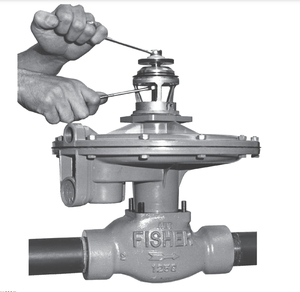 วาล์วควบคุมแรงดันออกซิเจน FISHER 133 133L ตัวควบคุมแรงดันก๊าซพร้อมอุปกรณ์ลดแรงดัน - Product Image 5