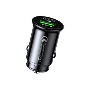 Adaptador de <span class=keywords><strong>cargador</strong></span> de coche inteligente USB tipo C con potencia de salida de 20W Función QC3.0 5V/3A 2 puertos para <span class=keywords><strong>cargador</strong></span> de coche de teléfonos móviles - Product Image 2