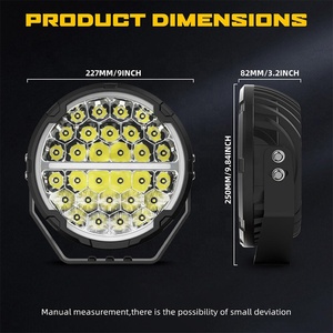 Круглые светодиодные рабочие фары, <span class=keywords><strong>9</strong></span> дюймов, 150 Вт - Product Image 6