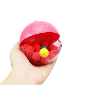 Boule de Noël en plastique 7CM/8CM transparente ouvrable, ornement suspendu avec décoration de Noël à l'intérieur - Product Image 2