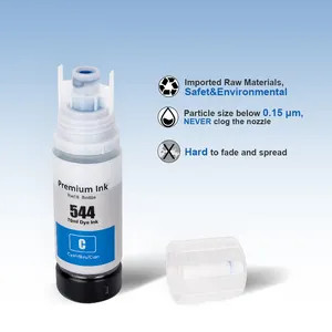 544 Ink INK-TANK 544 T544 Premium Compatible Color Bulk Water Based Bottle Refill DGT Tinta Ink For Epson L3110 L3150 L3250 Printer