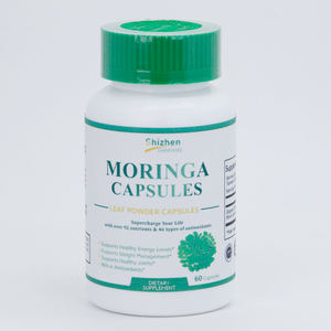 Label pribadi kapsul <span class=keywords><strong>Moringa</strong></span> organik bubuk Serum ekstrak kapsul suplemen makanan super hijau dukungan metabolisme - Product Image 1