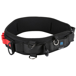 Dslr Camera Belt Black And Red Canvas 10Kg Load Multiple Clips For Photography Stabilization - Product Image 1
