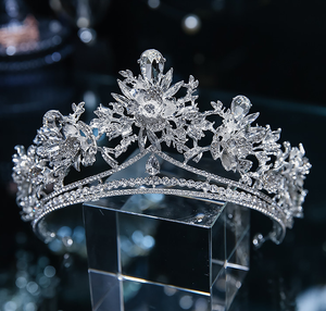 มงกุฎคริสตัลมิสยูนิเวิร์ส มงกุฎเจ้าสาว มงกุฎแต่งงาน เครื่องประดับศีรษะเจ้าสาว มงกุฎประกวดนางงามสำหรับราชินีและสตรี - Product Image 3