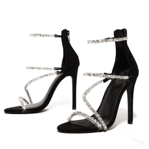 Rhinestone PVC Plata Moda Boca <span class=keywords><strong>de</strong></span> pez Tacones altos <span class=keywords><strong>Sandalias</strong></span> <span class=keywords><strong>de</strong></span> mujer para mujer - Product Image 6