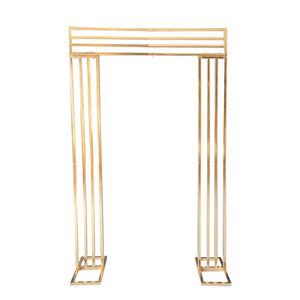 Romantic Modern Gold Flower <b>Frame</b> Background Outdoor Wedding <b>Arch</b> Metal Iron Eco-Friendly Square Rack Layout Props - Product Image 1