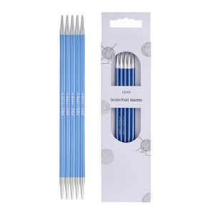 Aiguilles à broder manuelles en bois de hêtre pour débutants, style simple, double pointe ronde, 15 cm de longueur, élégantes et portables - Product Image 1