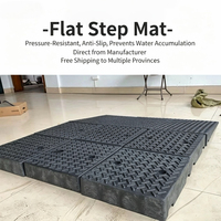 Tragbare Rutschfeste Gummi- und Kunststoff-Treppenmatte |   Schwellenrampe für Rollstuhl-Autotüren Kleine Stufen 50cm Breite 130mm Höhe