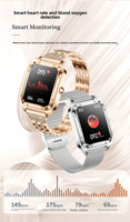 Nuevo Reloj Inteligente Más Vendido, Medición de Frecuencia Cardíaca y Presión Arterial, IP68 Resistente, Seguimiento de Actividad Física por Bluetooth, Compatible con iOS y Android