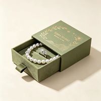 Caja de Embalaje Biodegradable Deslizante Personalizada de Lujo para Bufandas, Pendientes, Joyería, Collares, Anillos, Pulseras, Caja de Papel