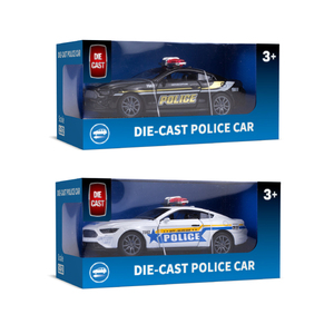 Banchetti <span class=keywords><strong>auto</strong></span> della polizia in lega 1:32 <span class=keywords><strong>auto</strong></span> Pull Back per bambini <span class=keywords><strong>con</strong></span> porte apribili in bianco e nero disponibili - Product Image 4