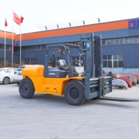 Chariot élévateur QINGCHA 10 tonnes 12 tonnes diesel avec cabine et climatisation